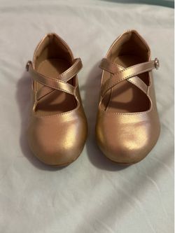 Toddler Girl Gold Dress Shoes