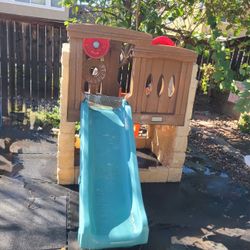Kids Outdoor Playset with Slide