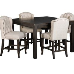 Table Counter height Dining Set and chairs