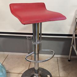 Red Bar Stool 