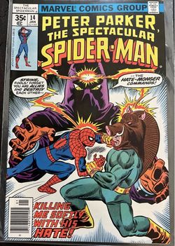 Peter Parker The Spectacular Spider-Man #14 Jan (Marvel,1977)
