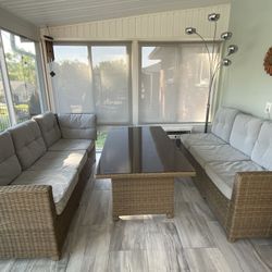 5 Piece Outdoor/Indoor Seating Group with Cushions