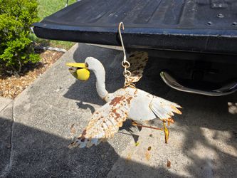 Vintage pelican metal art