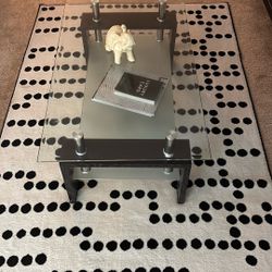 Coffee  Table  With Glass