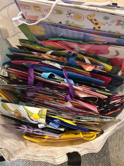 Large assortment of gift bags