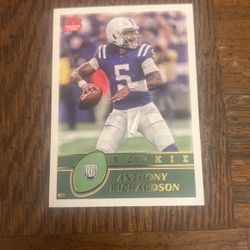 Anthony Richardson Rookie- Topps Rookie Card 