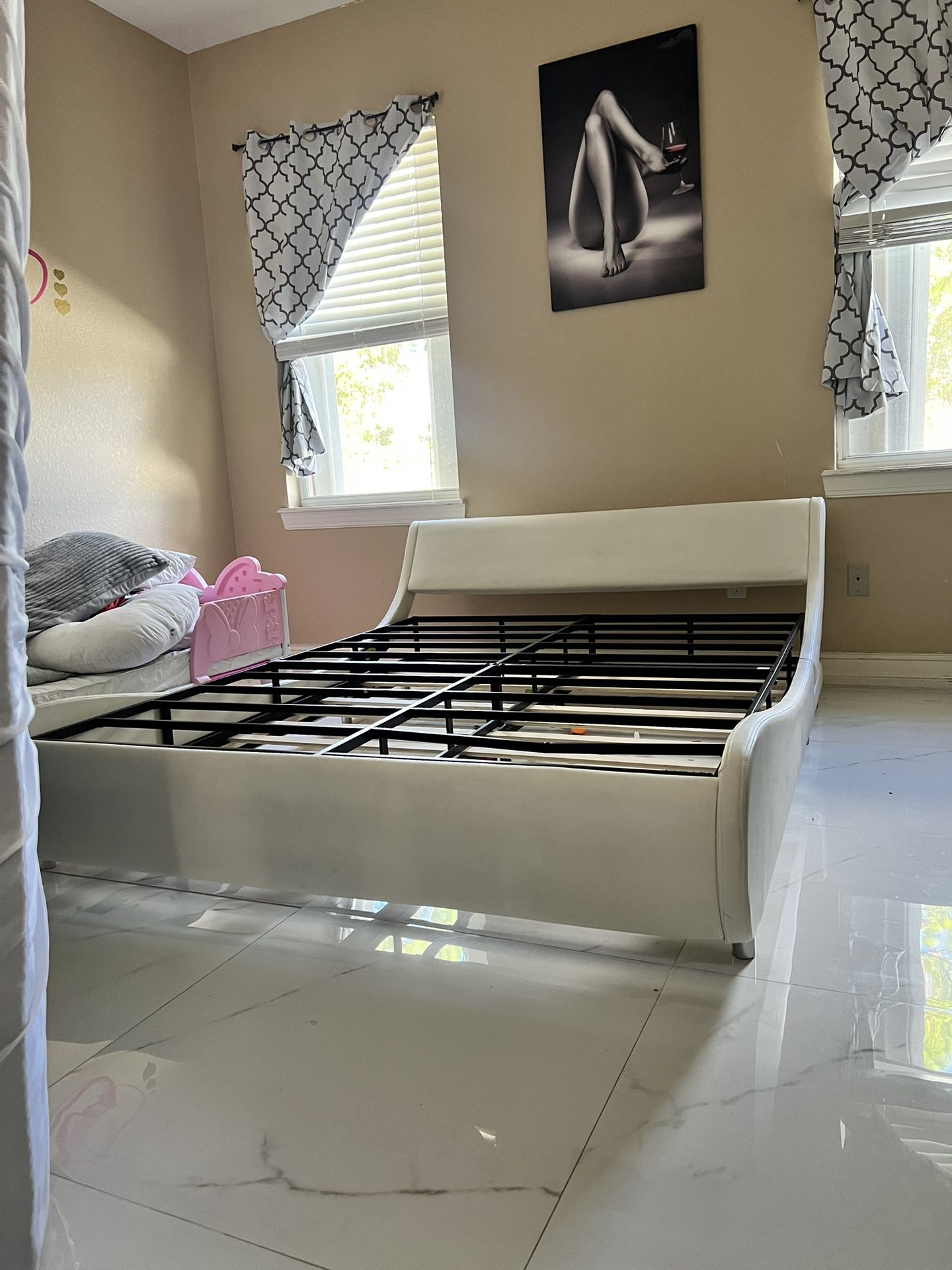 Queen Bed and Mattress 