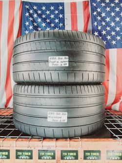 295/35ZR21 MICHELIN PILOT SUPER SPORT 4S 295/35R21 ALL SEAON SPORT SUV USED TIRES 295 35 21 TIRE SHOP LEASE RETURN SPECIALIST LLANTAS GOMAS USADAS 