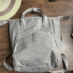Gray Diaper Bag