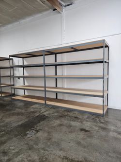 Industrial Shelving 96 in W x 36 in D Heavy Duty Storage Rack And Beams Similar to Uline Stronger Than Homedepot Lowes And Costco Delivery Available