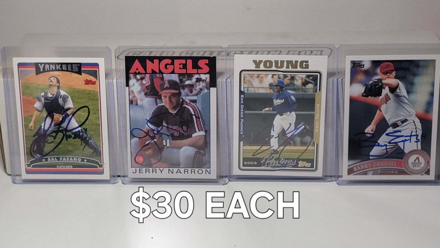 Angels Autographs Baseball Cards Former Players Coaches