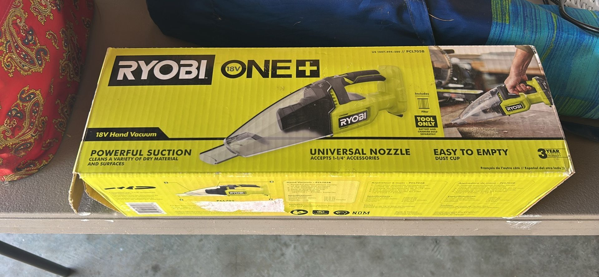 Ryobi One 18 V hand vacuum $10