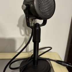 Vintage Turner 999 Model Dynamic Microphone Clean & WORKING On Desk Stand!