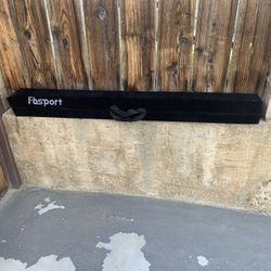 FBSPORT 8ft/10ft Balance Beam: Folding Floor Gymnastics Equipment PU Leather for Kids Adults,Non Slip Rubber Base, Gymnastics Beam for Training, Pract