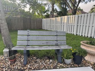 Heavy-Duty Outdoor Concrete Park Bench – Very Sturdy