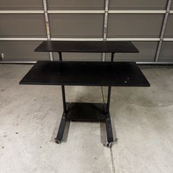 Rolling Two Tiered Desk