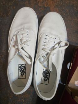 White vans size 9