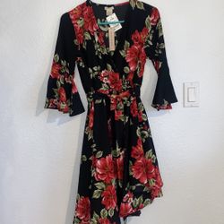 Black Floral Dress