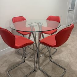 Glass Table and Chairs
