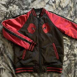  Satin Deadpool Bomber Jacket