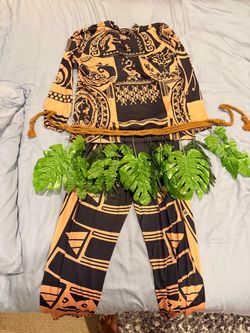 Maui Moana Costume Set with Leaf Belt