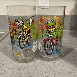 Vintage 1981 McDonald's The Great Muppet Caper Kermit the Frog Drinking Glass Cup