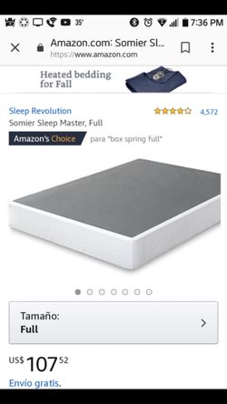 Full 74x53x9 smart box spring