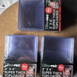 Ultra PRO 15 Pack 3"x4" Super Thick 180PT Toploaders Card Sleeve Protector