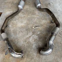 AUDI S4 S5 Sportback B9 EXHAUST MID FLEX PIPE PAIR ~ 6K Miles! ~ OEM