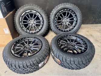 20” Fuel Rebel Gunmetal 6 Lug + 275-60-20 RT Tires