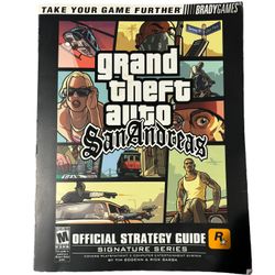 Grand Theft Auto San Andreas Official Strategy Guide w/ Map Used