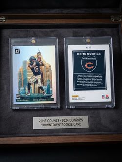 Rome Odunze 2024 Donruss Downtown Rookie Card