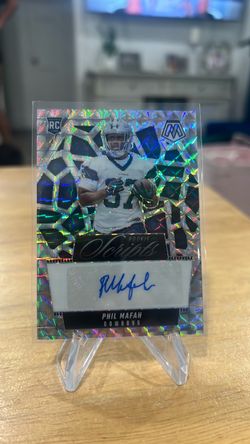 Phil Mafah 2025 Mosaic Rookie Scripts Prizm Autograph Card