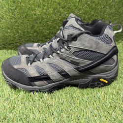 Merrell Moab 2 Mid Waterproof Granite Mens Hiking Boots Sz 13 Climbing Trail EUC