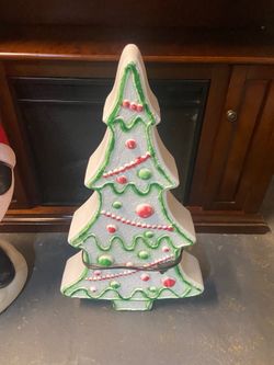 Vintage gingerbread and trees Blowmolds