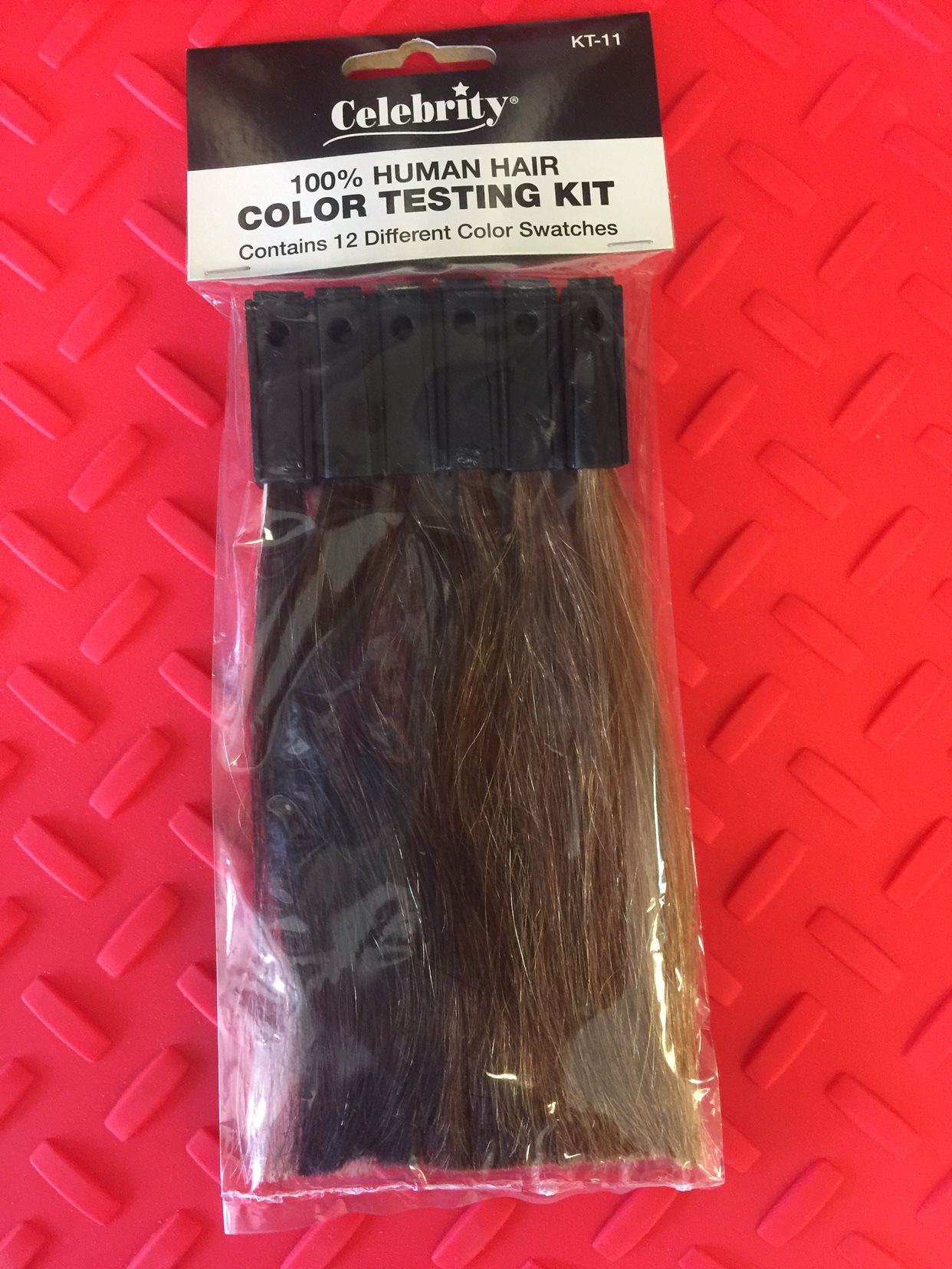 Celebrity 100% Human Hair Testing Kit Real Virgin Hair Sample Dyeable Cosmetology Salon Student Practice