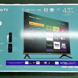 43” Inch Hisense Smart 4K Roku 