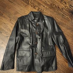 Women Leather Jacket Xl