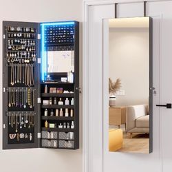 Jewelry Wall Mirror Cabinet 