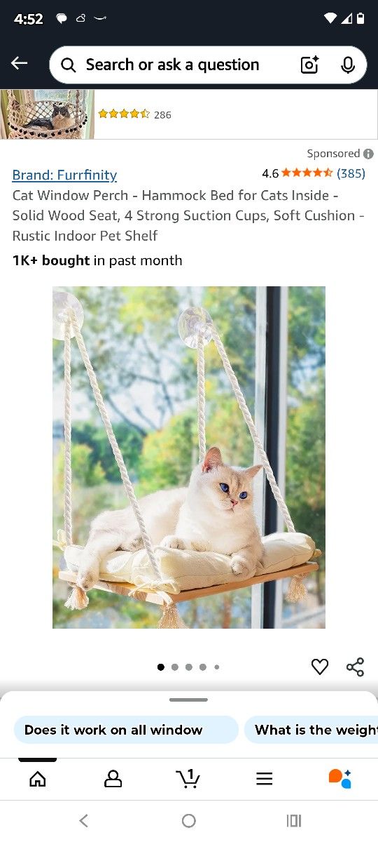 CAT WINDOW PERCH
