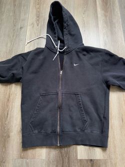 Nike Solo Swoosh Zip Up Hoodie Black / Size: M