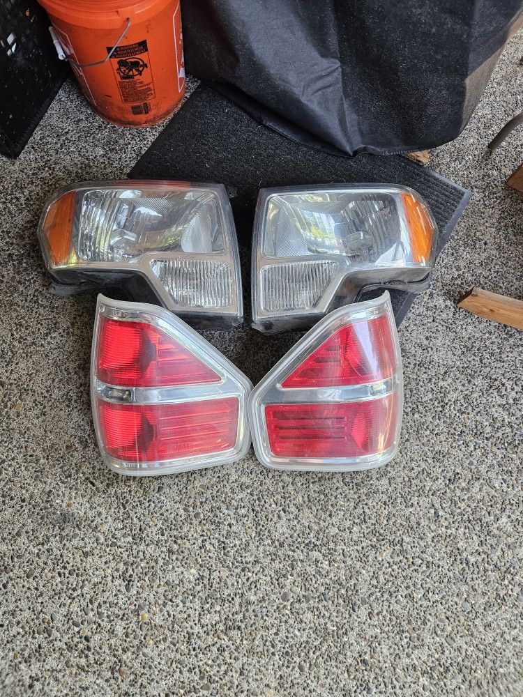 2013 Ford F150 Factory Headlights And Taillights