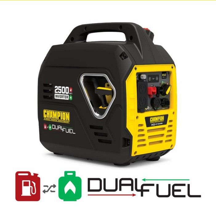 Champion 2500 Watt Dual Fuel Generator- New In Box