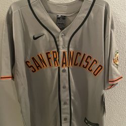 Men’s Grey Buster Posey San Francisco Giants Baseball Jerseys