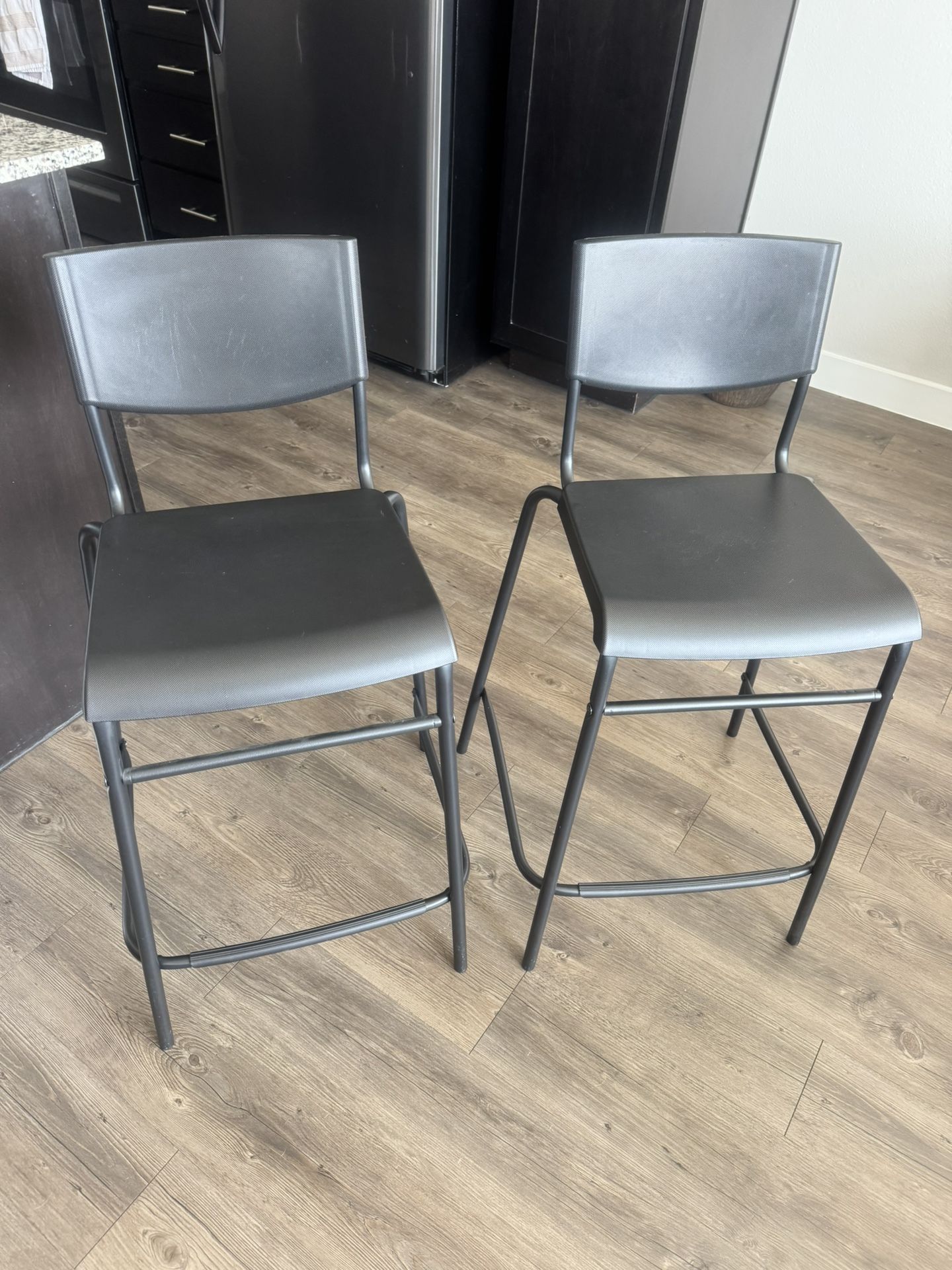 2 Black Stools
