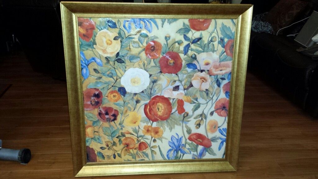 Extra Large Beautiful Floral Painting