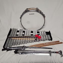 Drum And Xylophone Set With Case