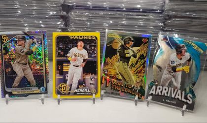 Jackson Merrill Rookie cards padres topps bowman