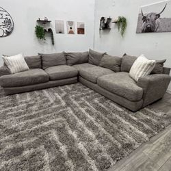 Gray Sectional Couch - Free Delivery 