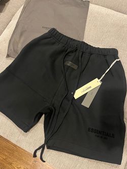 Fear of God Essentials Black Sweat Shorts